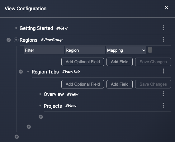 View Tab Config